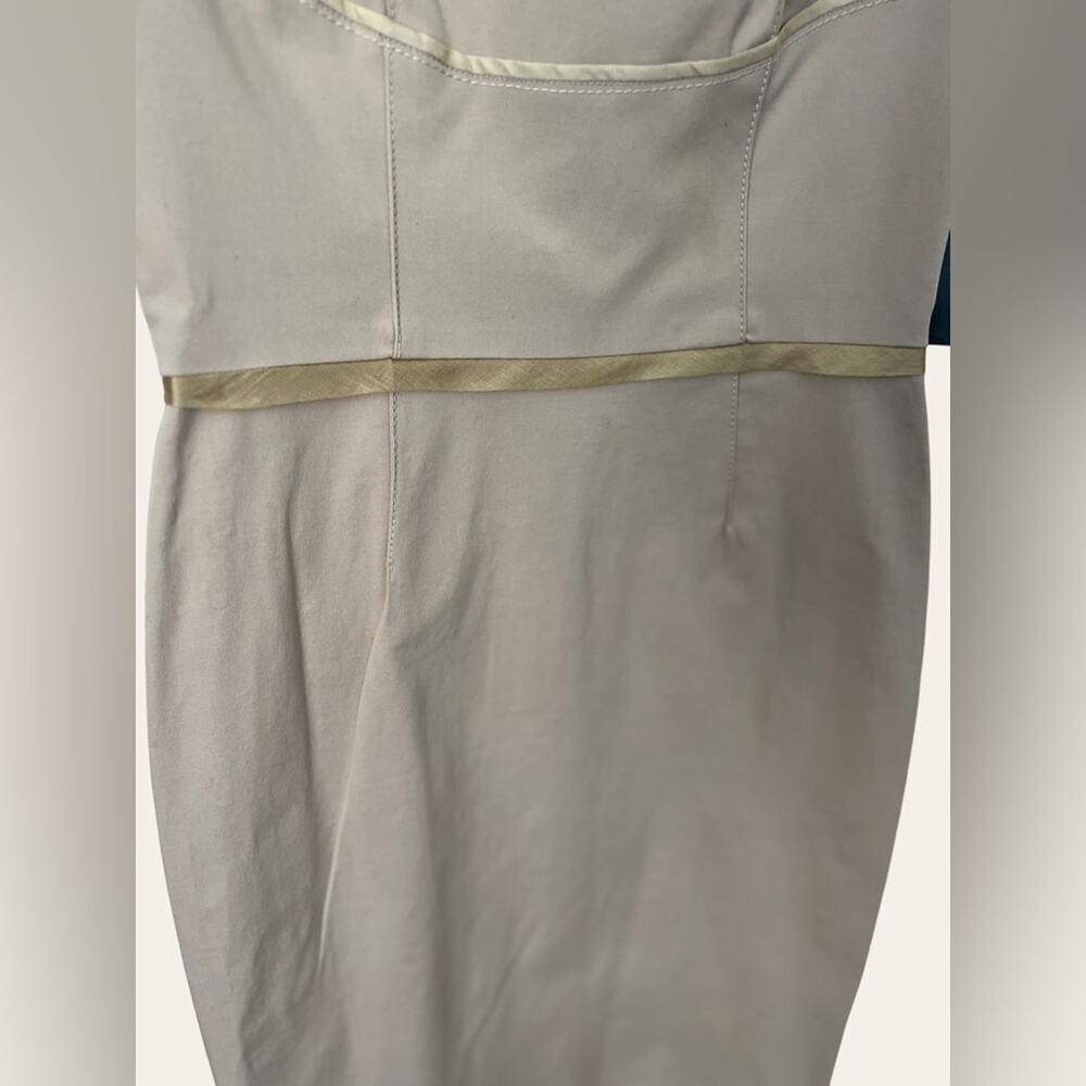 Zac Posen Khaki Eclipse Sheath Cocktail Dress Size 6 - Picture 14 of 16